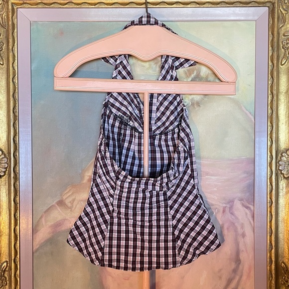 Guess plaid halter top - Picture 3 of 5